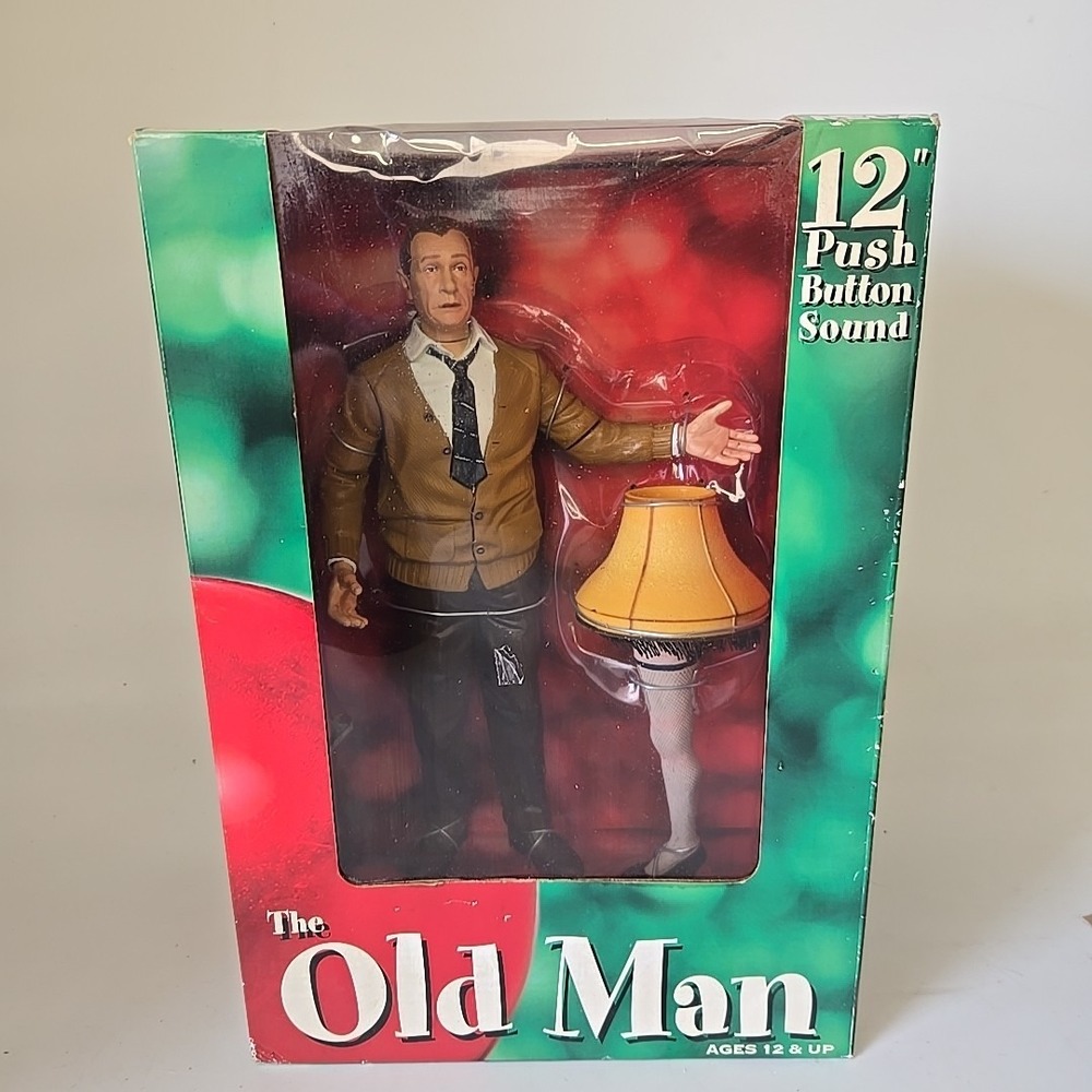 NECA A Christmas Story 12" Talking The Old Man Doll Action Figure Toy-NEW